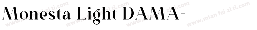 Monesta Light DAMA字体转换